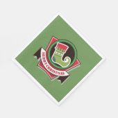 kerstcadeaubont servet (Hoek)