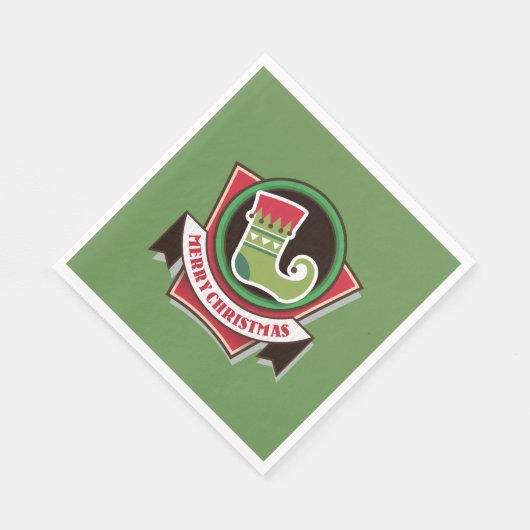 kerstcadeaubont servet (Hoek)