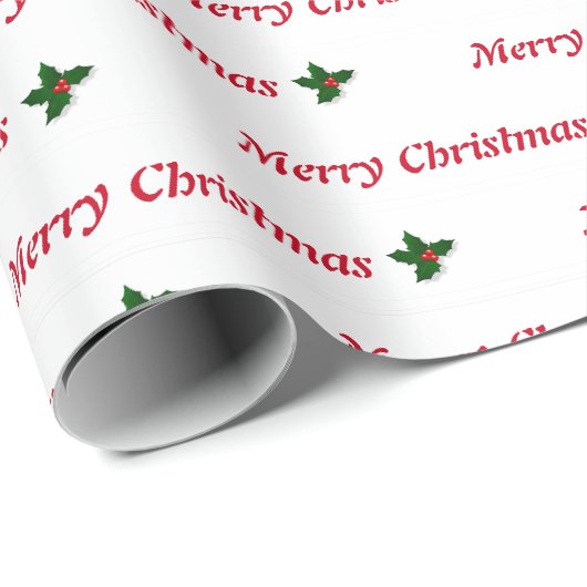 kerstcadeaubonwit en rood HAMbyWG Cadeaupapier (Rol Hoek)