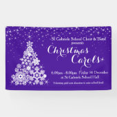 kerstcadeauboom met ultra-violetbanner spandoek (Horizontaal)