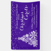 kerstcadeauboom met ultra-violetbanner spandoek (Verticaal)