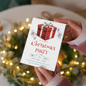 Kerstcadeaubox in het kerstfeest kaart