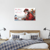 kerstcadeaubrief canvas afdruk (Insitu (Slaapkamer))