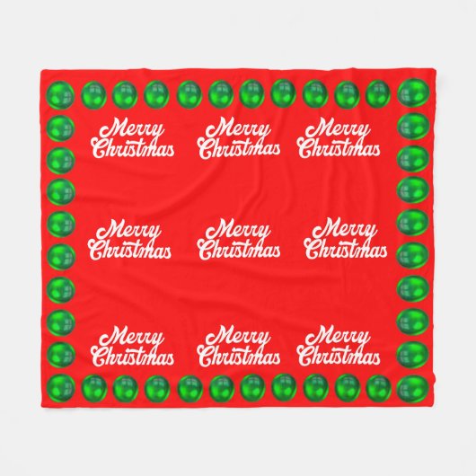kerstcadeaudeken fleece deken (Voorkant (Horizontaal))
