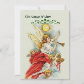 kerstcadeauengelen feestdagenkaart (Voorkant)