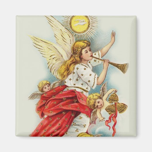 kerstcadeauengelen magneet (Voorkant)