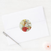 kerstcadeauengelen ronde sticker (Envelop)