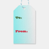 kerstcadeauetiketten met de titel "No Peking" Cadeaulabel (Achterkant)