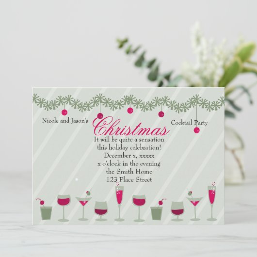 kerstcadeaufeestdag kaart (Staand voorkant)