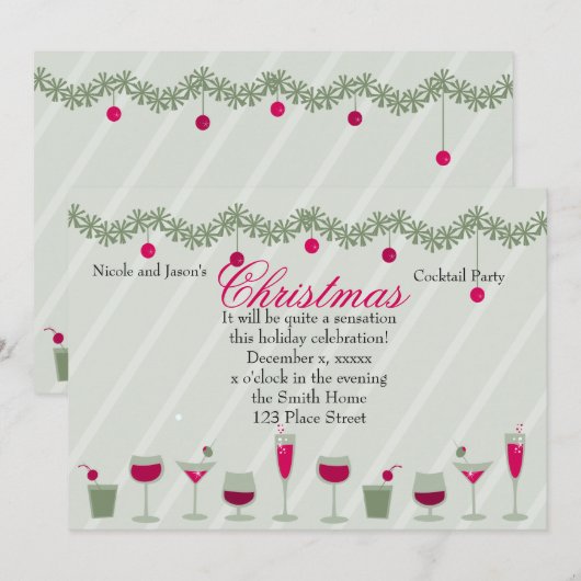 kerstcadeaufeestdag kaart (Voorkant / Achterkant)