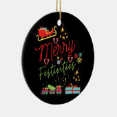 kerstcadeaufeestjes keramisch ornament (Rechts)
