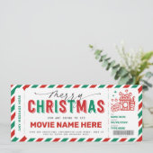 Kerstcadeaufilm Nachtkaartje Voucher Coupon (Staand voorkant)