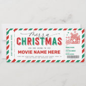 Kerstcadeaufilm Nachtkaartje Voucher Coupon (Voorkant)