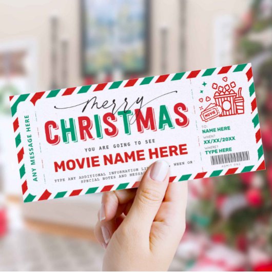 Kerstcadeaufilm Nachtkaartje Voucher Coupon