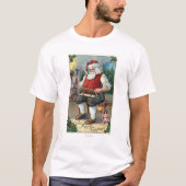 kerstcadeaugebouwSanta Building Sled T-shirt (Voorkant)