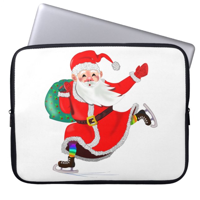 kerstcadeauhoes voor laptop — kerstcadeaus laptop sleeve (Voorkant)