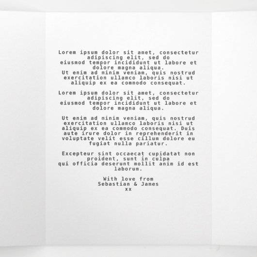 kerstcadeauhond en boom op maat drieluik wenskaart (Binnenkant midden)