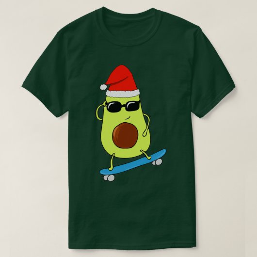 Kerstcadeauidee voor kerstcadeautjes in het skateb t-shirt (Design voorkant)