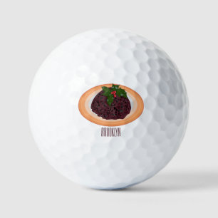 kerstcadeauillustratie cartoon golfballen