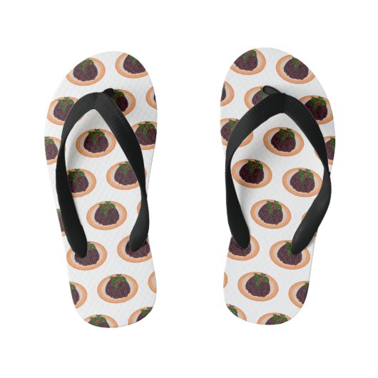 kerstcadeauillustratie cartoon kinder teenslippers (Voetbed)