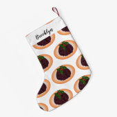 kerstcadeauillustratie cartoon kleine kerstsok (Achterkant (Hangend))