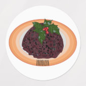 kerstcadeauillustratie cartoon labels (Design 2)