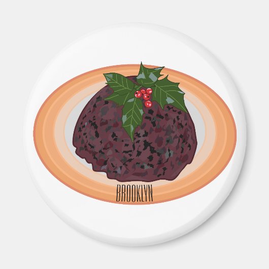 kerstcadeauillustratie cartoon magneet (Voorkant)