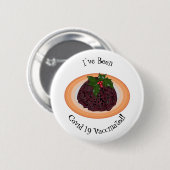 kerstcadeauillustratie cartoon ronde button 5,7 cm (Voorkant /achterkant)
