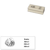 kerstcadeauillustratie cartoon rubberstempel (Gestempeld)