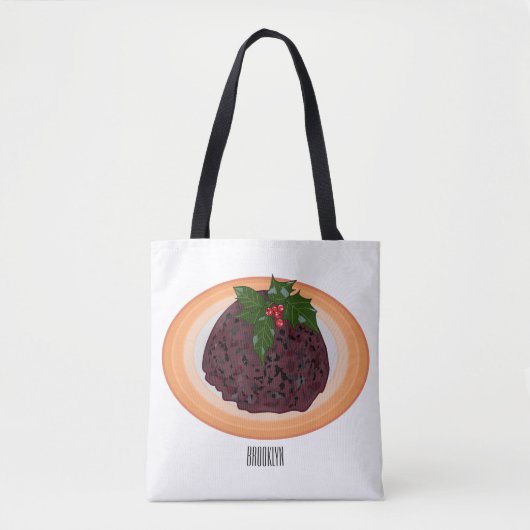kerstcadeauillustratie cartoon tote bag (Voorkant)