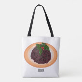 kerstcadeauillustratie cartoon tote bag (Achterkant)