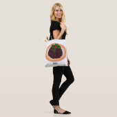kerstcadeauillustratie cartoon tote bag (Op model)