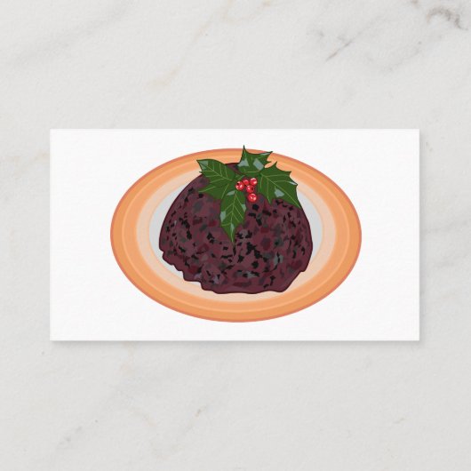 kerstcadeauillustratie cartoon visitekaartje (Achterkant)