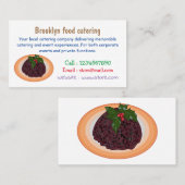 kerstcadeauillustratie cartoon visitekaartje (Voorkant / Achterkant)