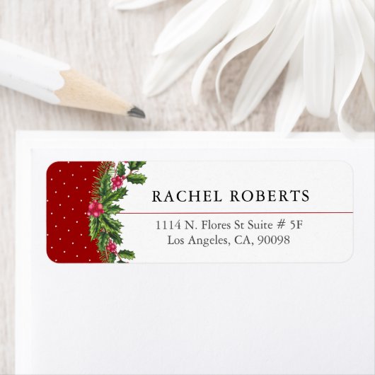 kerstcadeauillustratie etiket (Insitu)