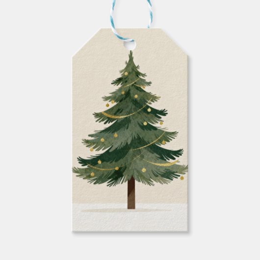 kerstcadeaukaart cadeaulabel (Voorkant)