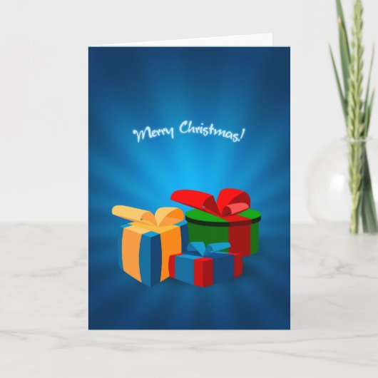 kerstcadeaukaart feestdagen kaart (Voorkant)