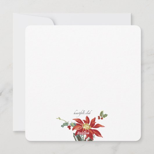 kerstcadeaukaart feestdagenkaart (Achterkant)