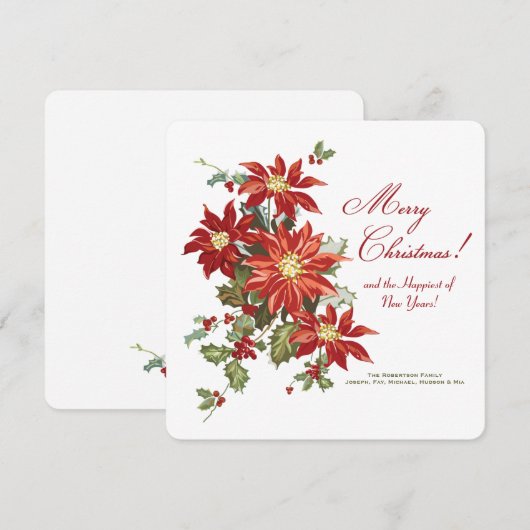 kerstcadeaukaart feestdagenkaart (Voorkant / Achterkant)