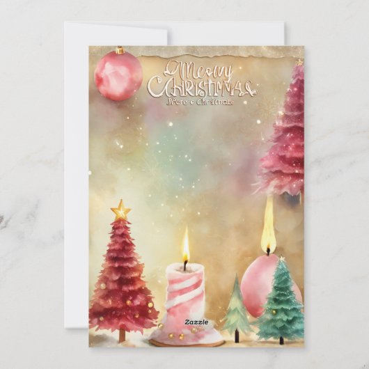 kerstcadeaukaart feestdagenkaart (Achterkant)