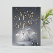 kerstcadeaukaart feestdagenkaart (Staand voorkant)