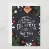 kerstcadeaukaart feestdagenkaart (Achterkant)