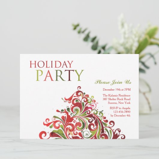 kerstcadeaukaart kaart (Staand voorkant)