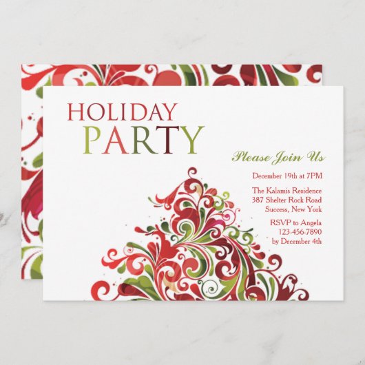 kerstcadeaukaart kaart (Voorkant / Achterkant)