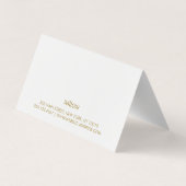 kerstcadeaukaart visitekaartje (Achterkant)