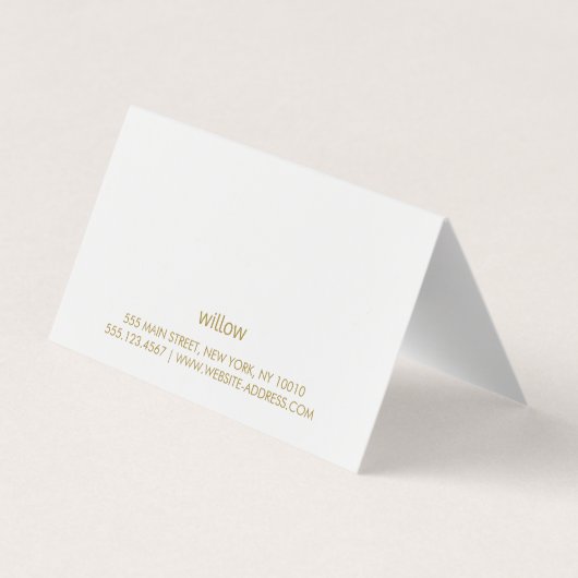 kerstcadeaukaart visitekaartje (Achterkant)