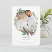 kerstcadeaukaart voor foto-feestdag feestdagenkaart (Staand voorkant)