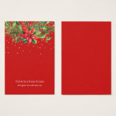 kerstcadeaukaart voor mensen met kerstcadeau visitekaartje (Voorkant /achterkant)