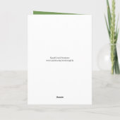 kerstcadeaukaart voor Retro Santa Claus Feestdagen Kaart (Achterkant)