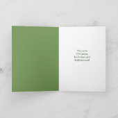 kerstcadeaukaart voor Retro Santa Claus Feestdagen Kaart (Binnen)